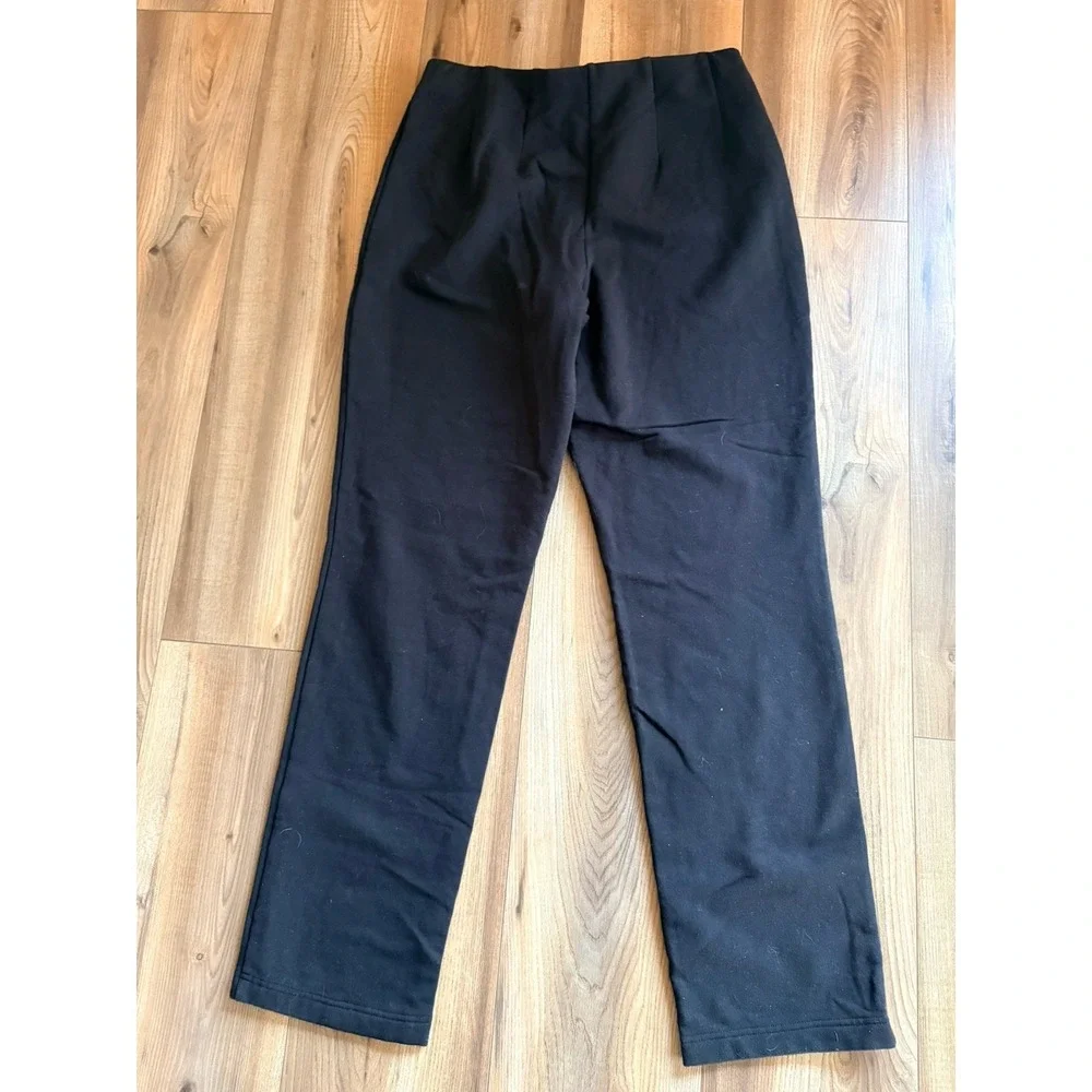 LL Bean Women's Sweatpants Medium Black Soft Elastic Waist Cotton Blend - Picture 5 of 6